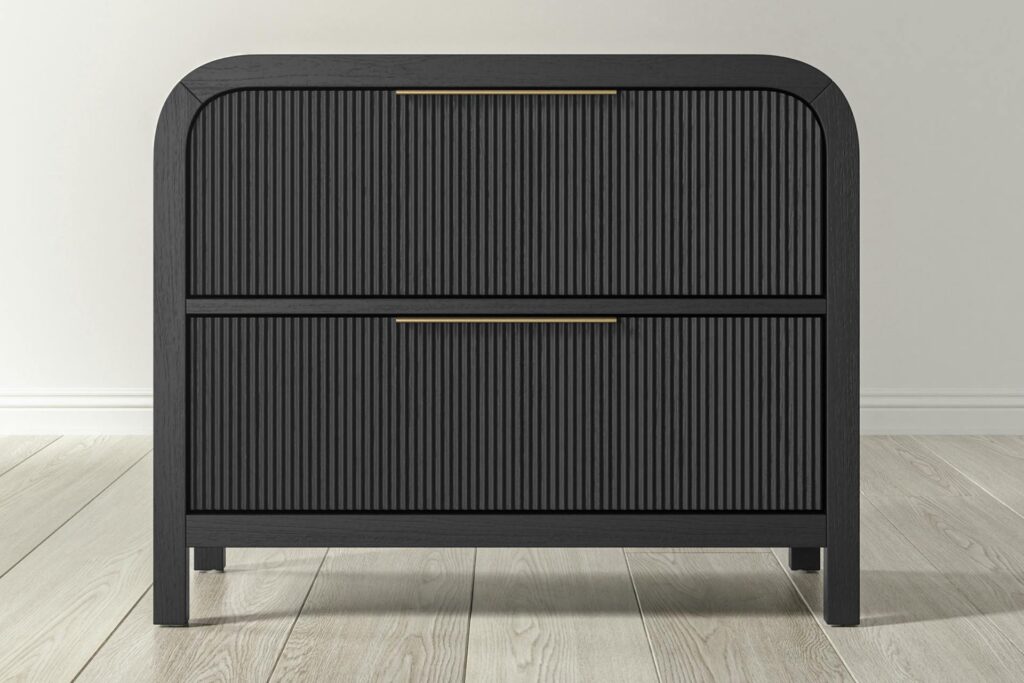 arden nightstand front black ()